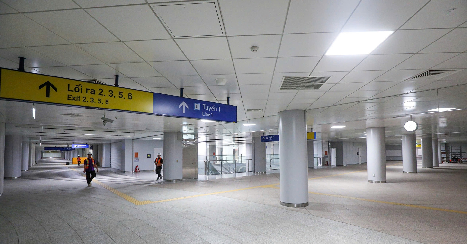 Không gian nhà ga metro tại TP.HCM